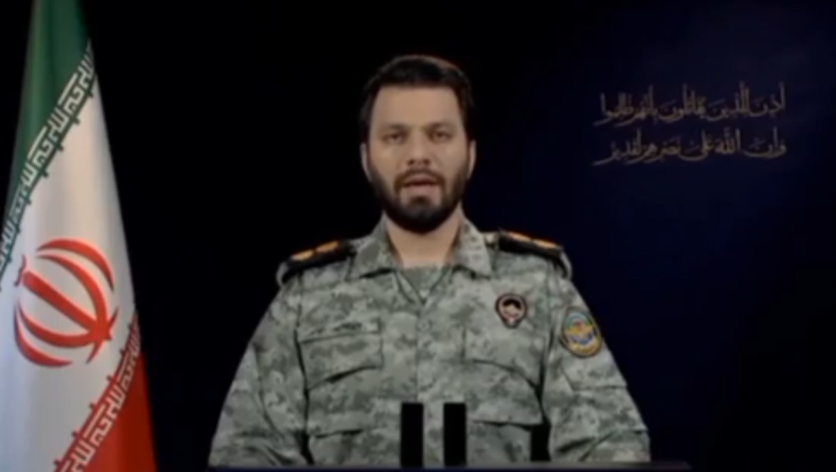 Ebrahim Zolfaghari, portavoz de las Fuerzas Armadas de Irán | Captura de pantalla