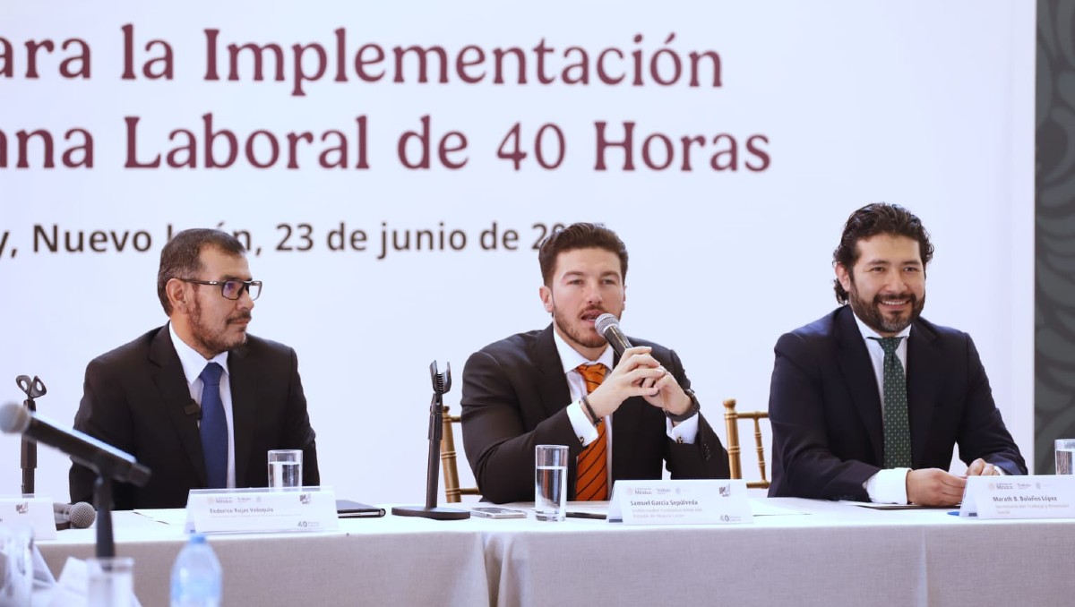 El gobernador de Nuevo León, Samuel García, señaló que es necesario que existan mesas de trabajo. / Luis Guerra
