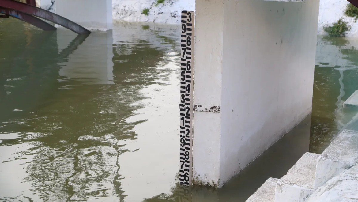 Almacenamiento de la laguna del Chairel en junio 2025. (Yazmín Sánchez)