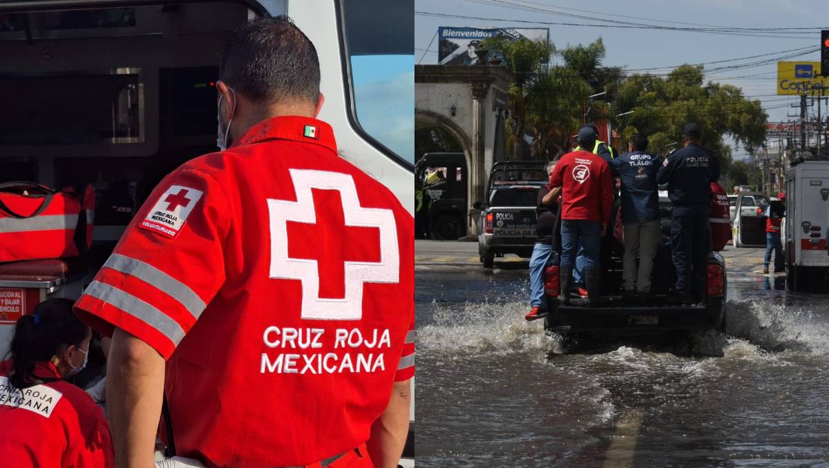 Cruz Roja Mexicana atendieron más de 15 servicios relacionados con accidentes viales derivado de las lluvias. | Especial