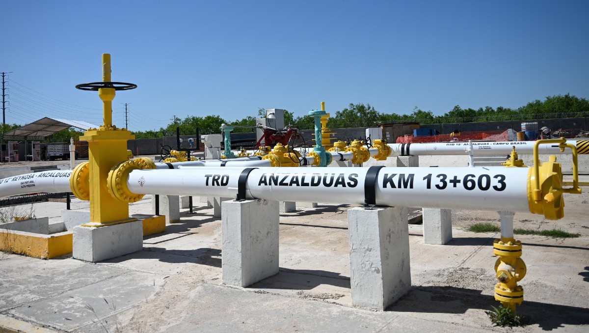 Instalaciones de gas natural en el norte de Tamaulipas.