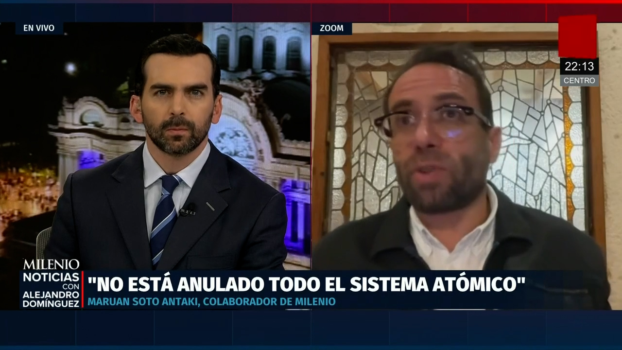 Maruan Soto Antaki alerta sobre riesgos nucleares tras cese al fuego