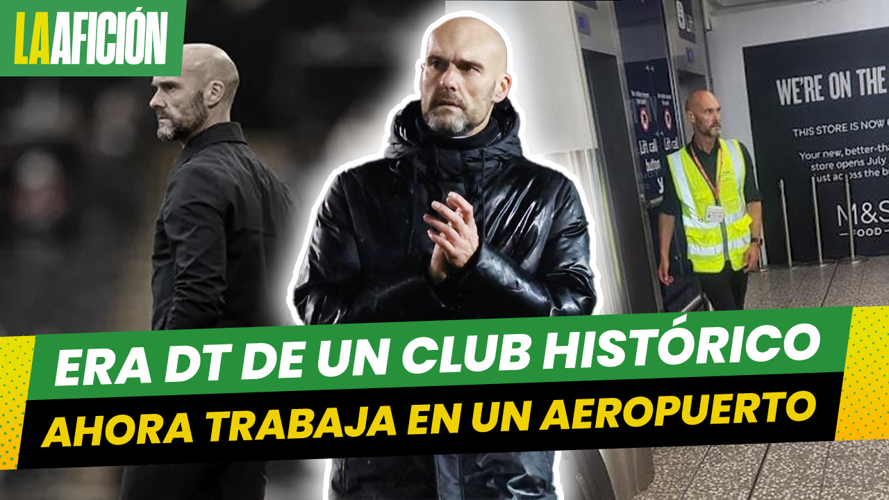 Era DT de un club histórico de Inglaterra y ahora trabaja en un aeropuerto