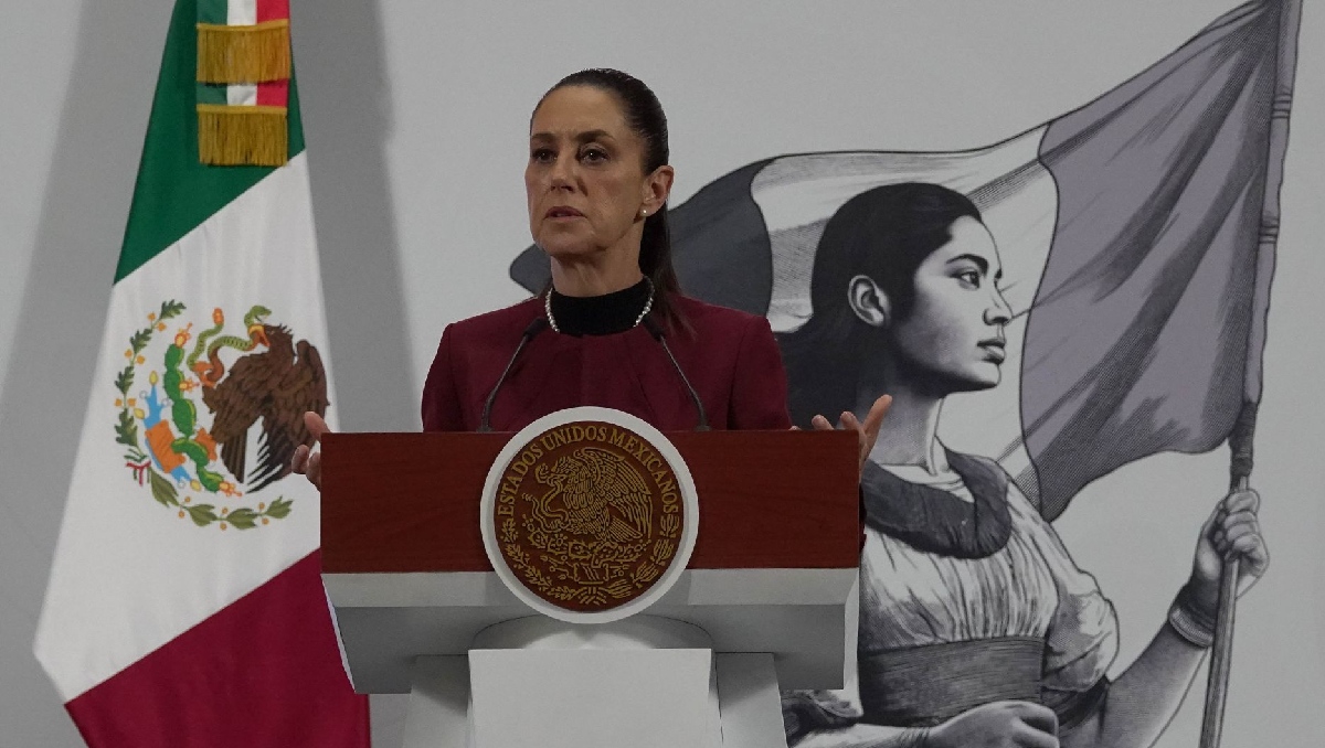 La mandataria en su conferencia de prensa en el Palacio Nacional el 25 de junio. | Cuartosucuro