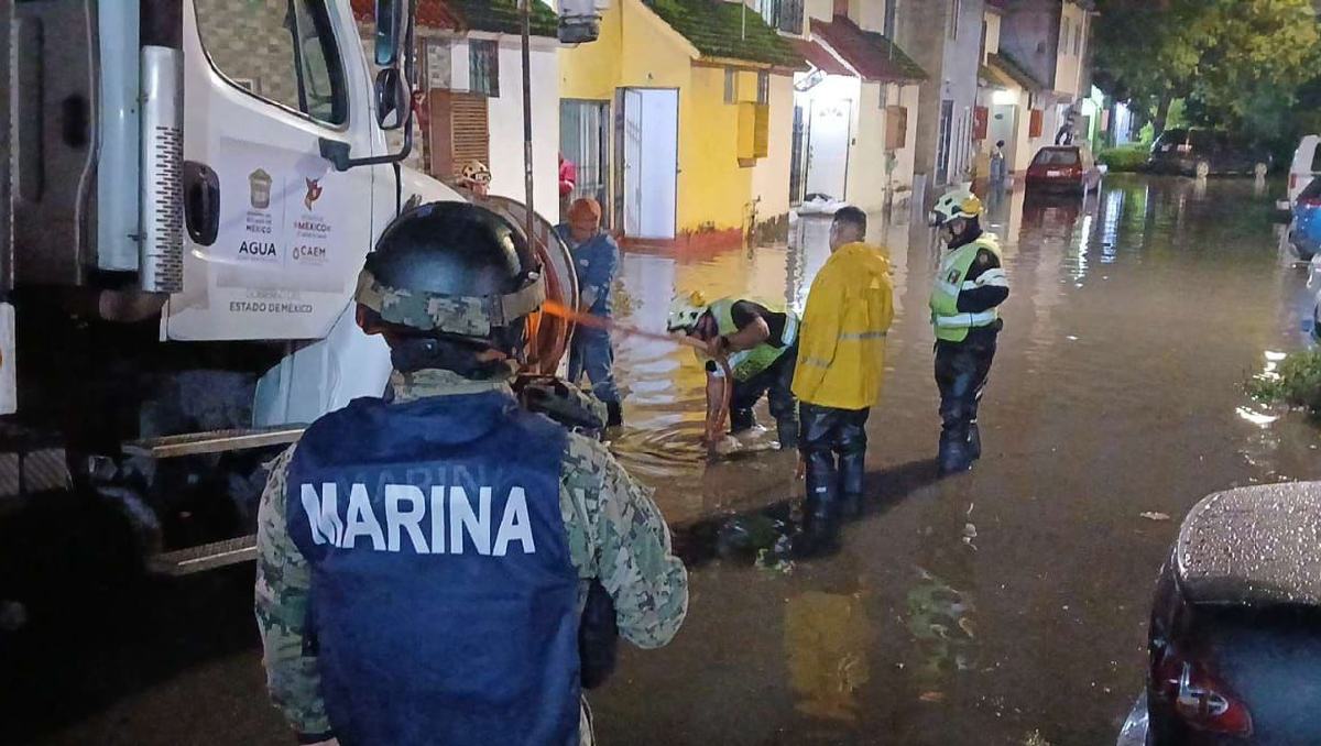 Rápida respuesta de Marina permitió que se lograra eliminar las anegaciones. Foto: (Especial)