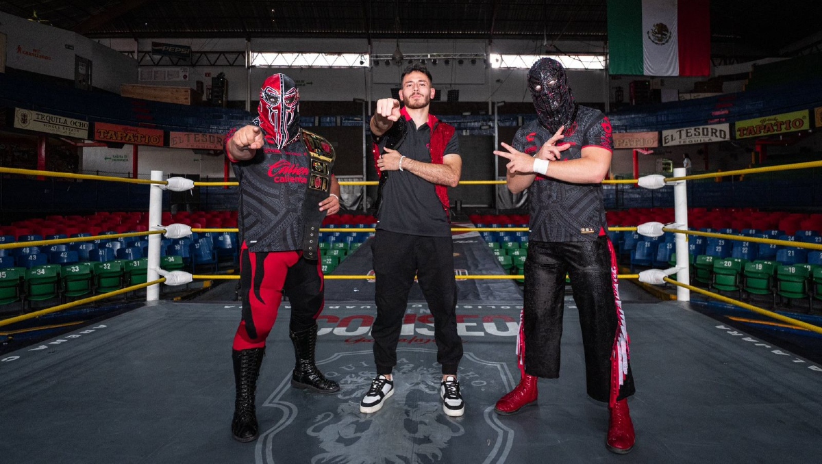Atlas, junto a Ráfaga y Ráfaga Jr., presentó a su nuevo portero, César Ramos (Foto: Cortesía)