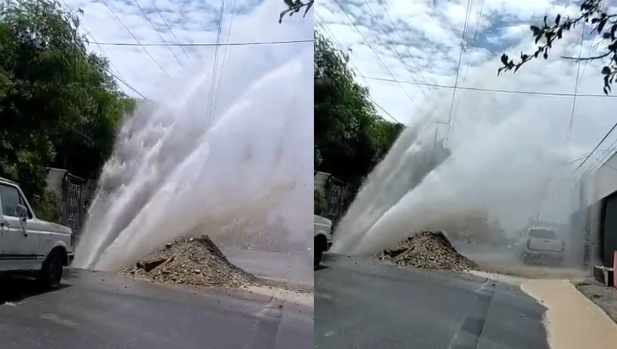 El incidente se registró  sobre la calle Artículo 123. / Edgar Plata