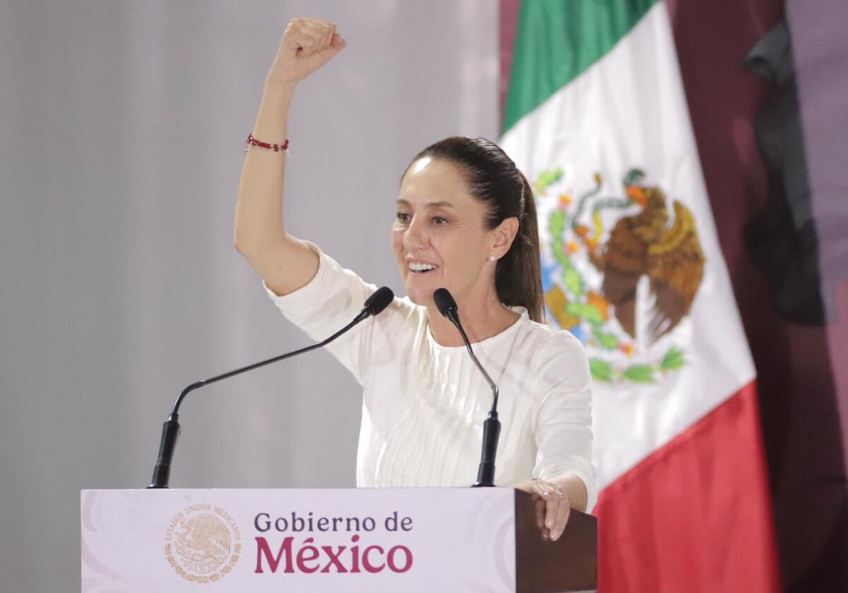 Sheinbaum supervisó la construcción del Hospital del IMSS-Bienestar de Tepic. | Ariel Ojeda