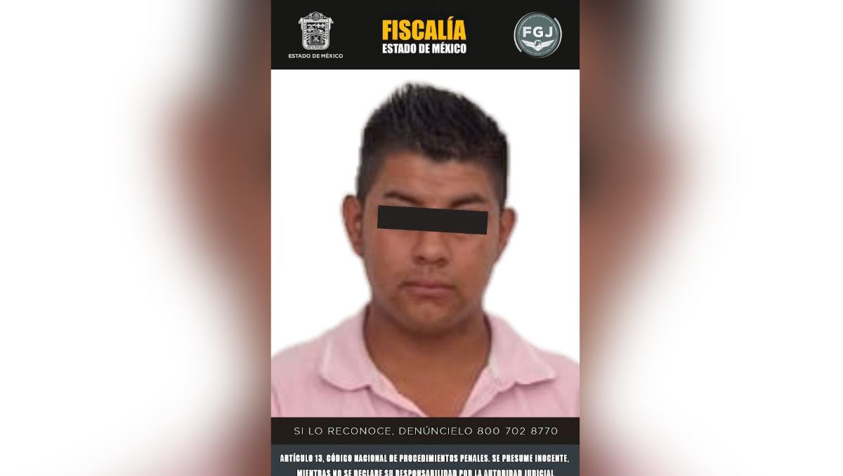 Hugo “N” fue detenido por su presunta responsabilidad en el feminicidio de su pareja en Ocuilan, en 2023.| Especial
