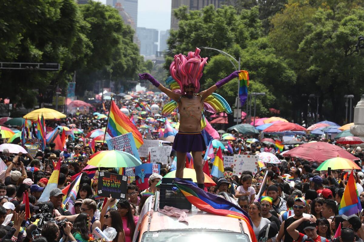 Marcha del orgullo LGBT 2025 en CdMx. | Fotos de Jorge Carballo