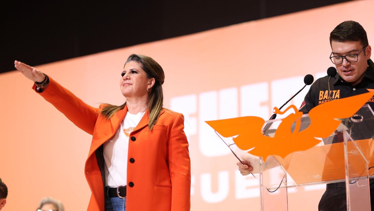 Martha Herrera toma de protesta como coordinadora de MC en Monterrey. / Especial