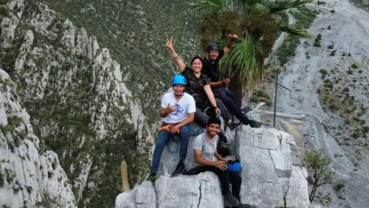 El senderista compartió una foto en La Huasteca a través de cuenta de Instagram. / Especial