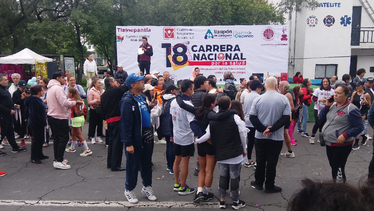 Se realizó la décimo octava Carrera Nacional por la Salud en Edomex. Foto: (Especial)