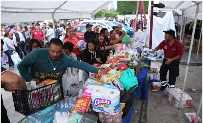 La Alcaldía Venustiano Carranza instaló un Centro de Acopio en la explanada de la demarcación