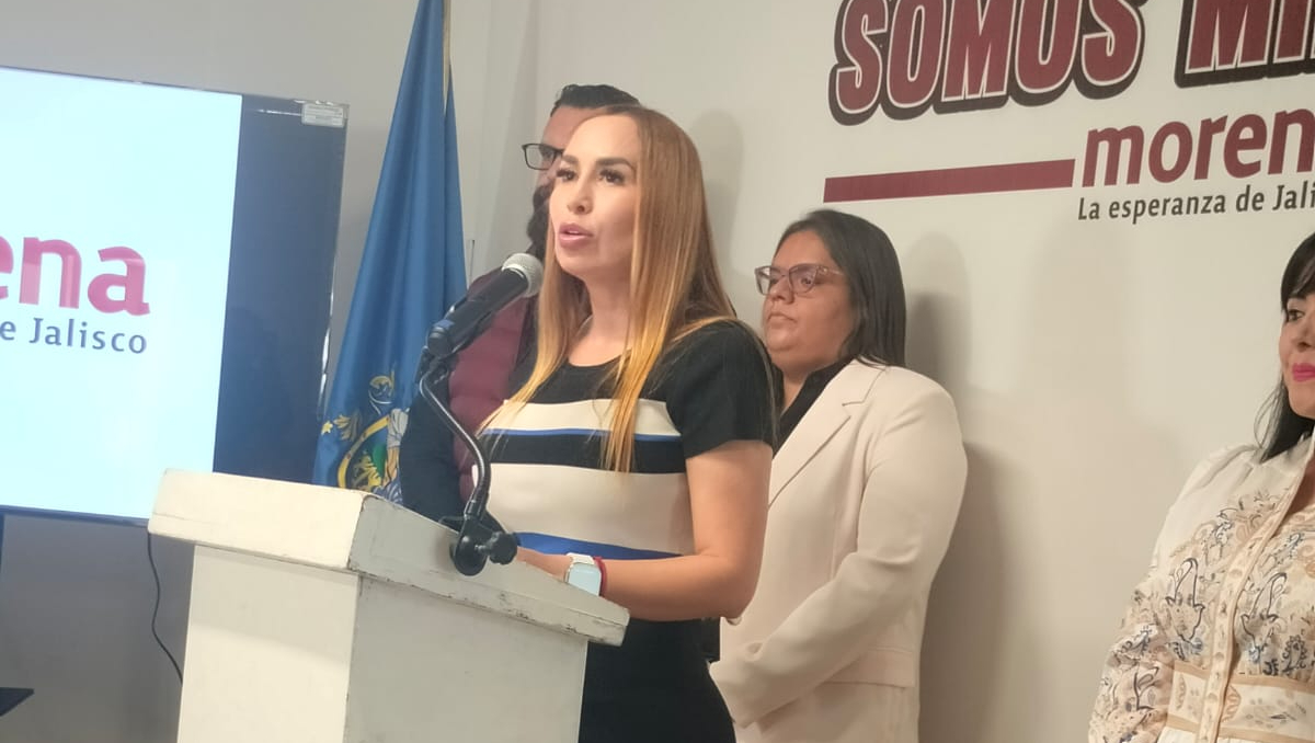 La dirigente estatal de Morena, Erika Pérez, dio a conocer que su partido busca echar atrás tarifazo del SIAPA (Foto: Sonia G. Gamiño)