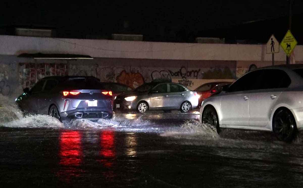 Lluvia en La Laguna. l Verónica Rivera