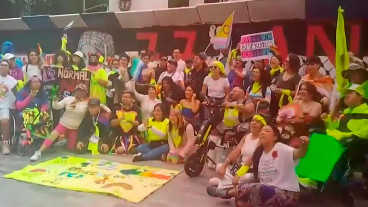 Personas con discapacidad participaron en la Marcha del Orgullo LGBTIQ+ en CdMx