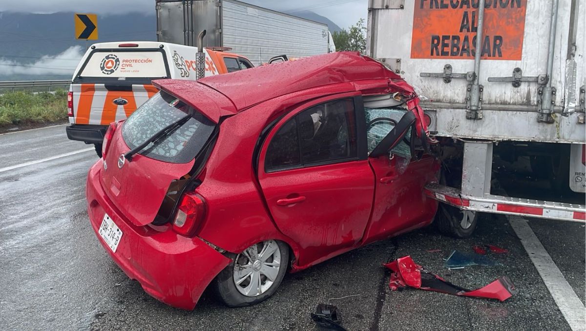 El accidente vial se registró sobre el kilómetro 85 de la Carretera Nacional. / Especial