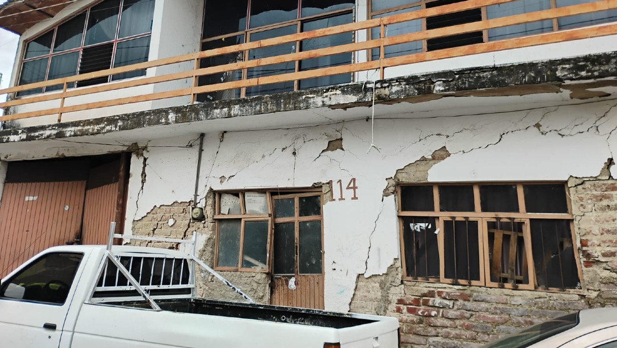Año con año los hundimientos en Jocotepec dejan daños mayores a las casas (Fátima Briceño)