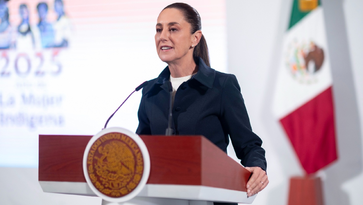 Conferencia de prensa de la mandataria en Palacio Nacional el 1 de julio. | Cortesía