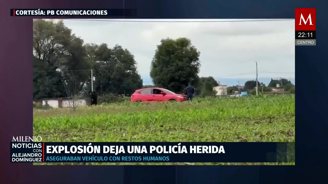 Explosión en Puebla causa heridas a policías en operativo por restos humanos