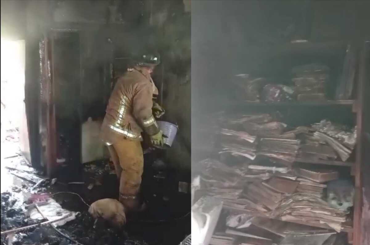 Se incendia casa en Tehuetlán. (Especial)