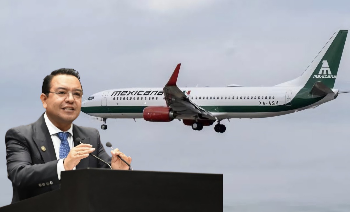 Héctor Saúl Téllez indicó que Mexicana de Aviación es un proyecto fallido que 'sangra' recursos públicos. | Especial.