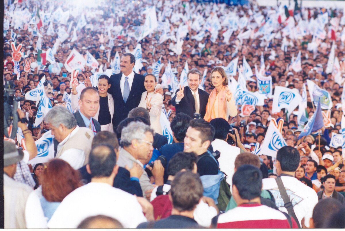 El líder del PAN, Jorge Romero, celebró 25 años del triunfo electoral de Vicente Fox. | X