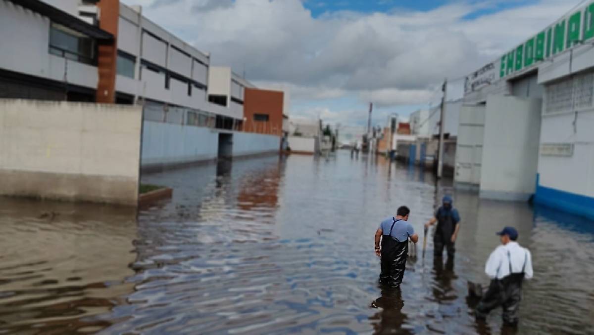 El presidente de la ADEIEM asegura que la infraestructura del sistema de drenaje en Lerma es insuficiente. Foto: (Iván Carmona)