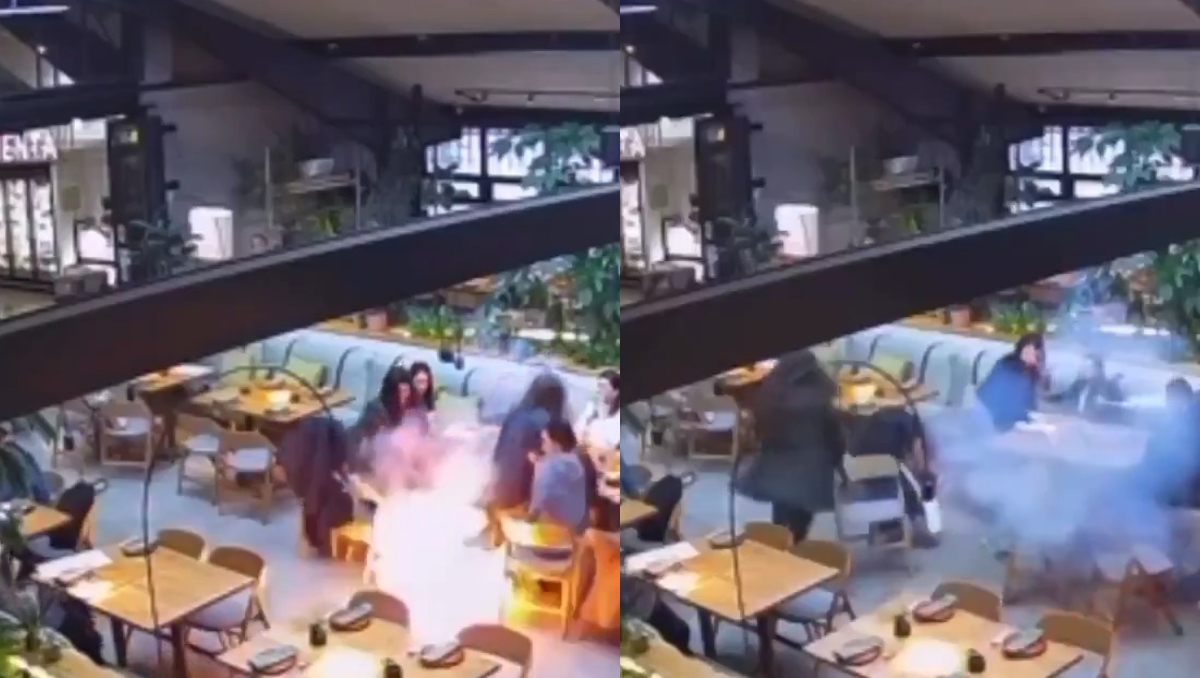 El incidente quedó registrado en una cámara de videovigilancia. | Especial