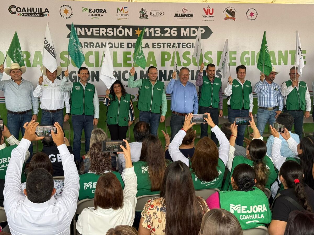 Manolo Jiménez anuncia obras para Coahuila. | Especial