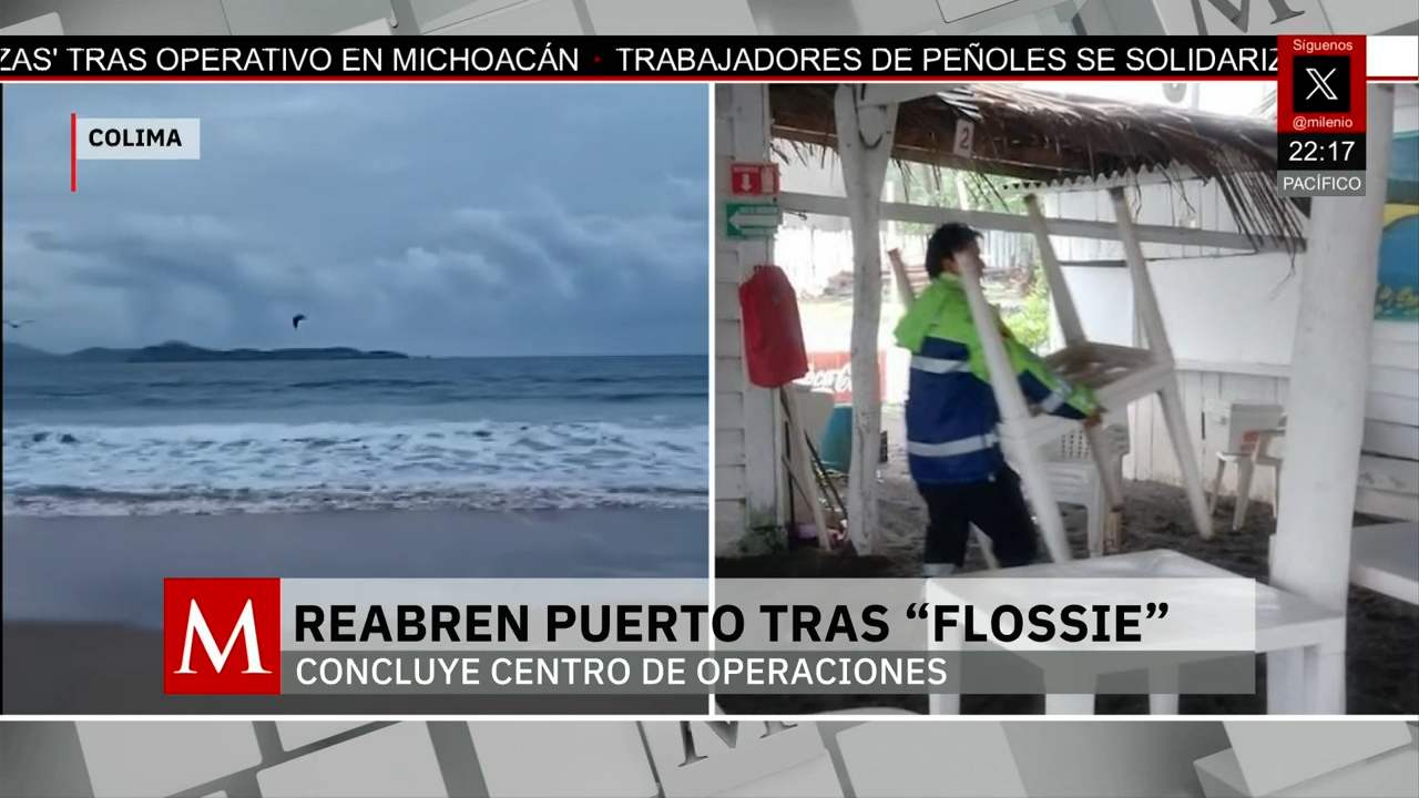 Reanudan actividades en puertos de Colima tras huracán 'Flossie'