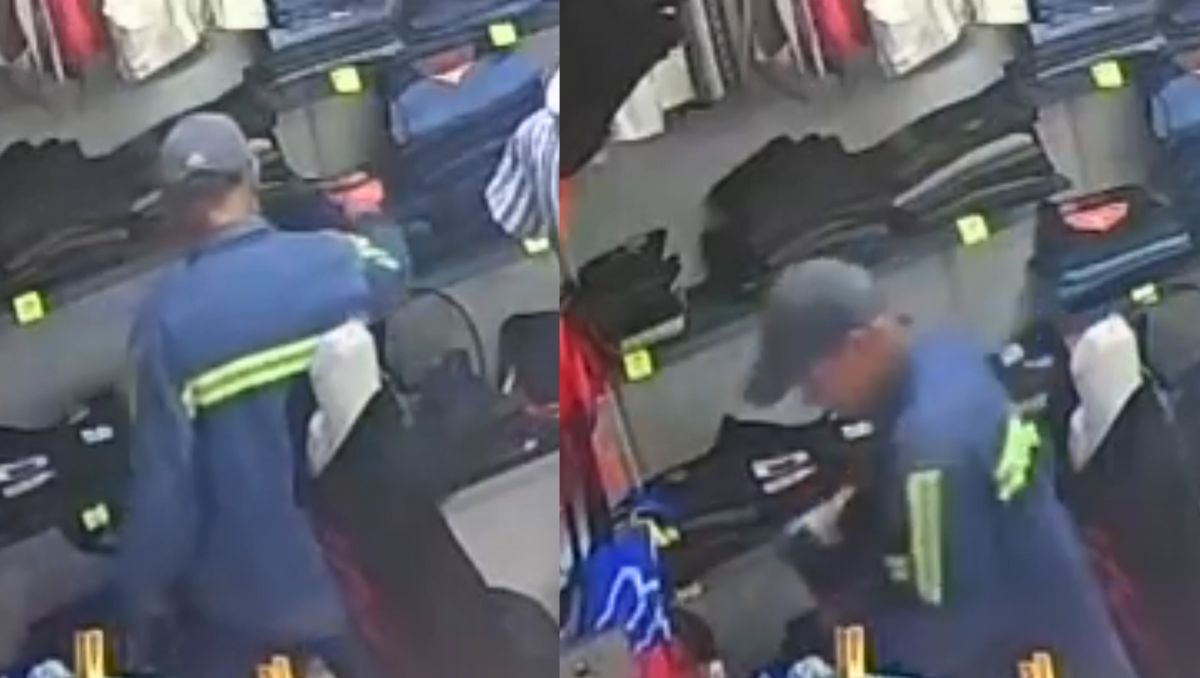 El sujeto sustrajo dos pantalones con un valor acumulado de aproximadamente 600 pesos. (Alberto Cano)