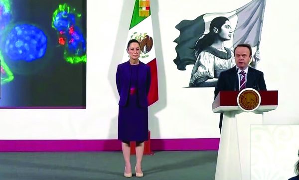 El alcalde informó a la mandataria y al CEO de los laboratorios que la capital toluqueña impulsa el avance empresarial. ESPECIAL