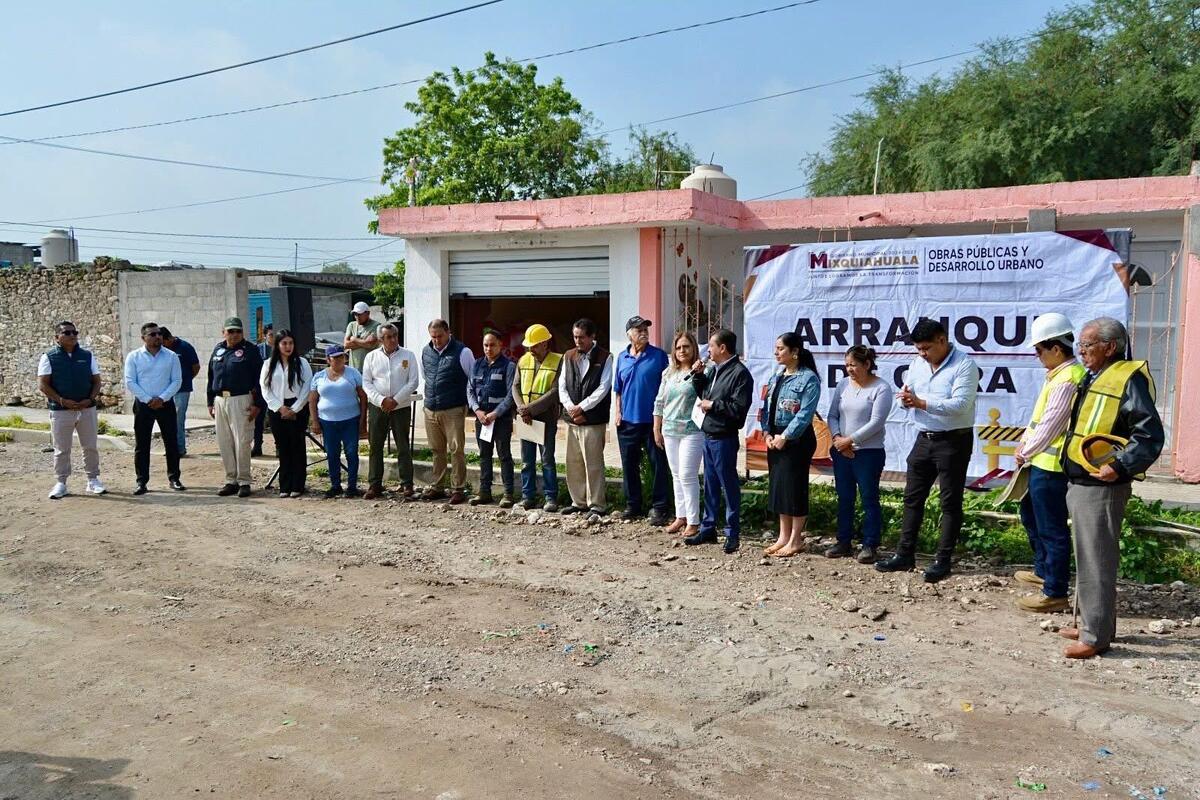 Arranca nueva obra en Mixquiahuala. (Cortesía)