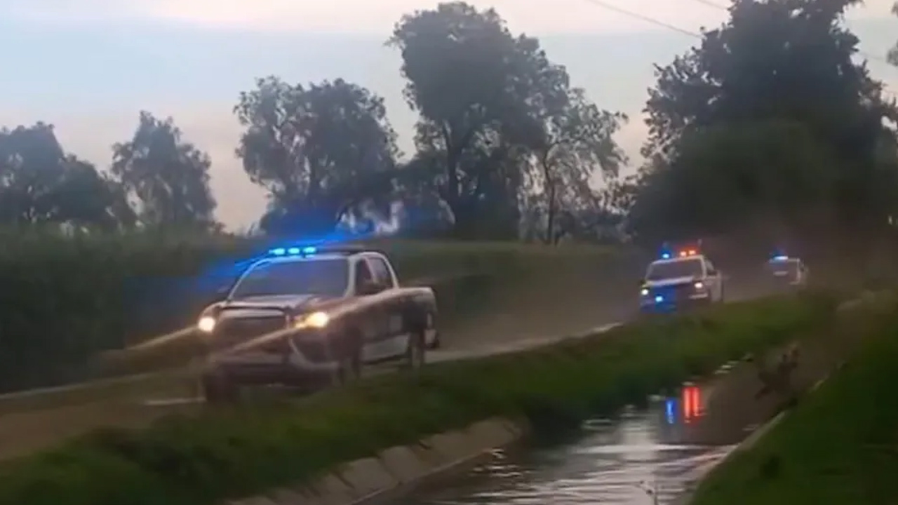 Balacera y persecución en Tula de Allende deja un policía herido