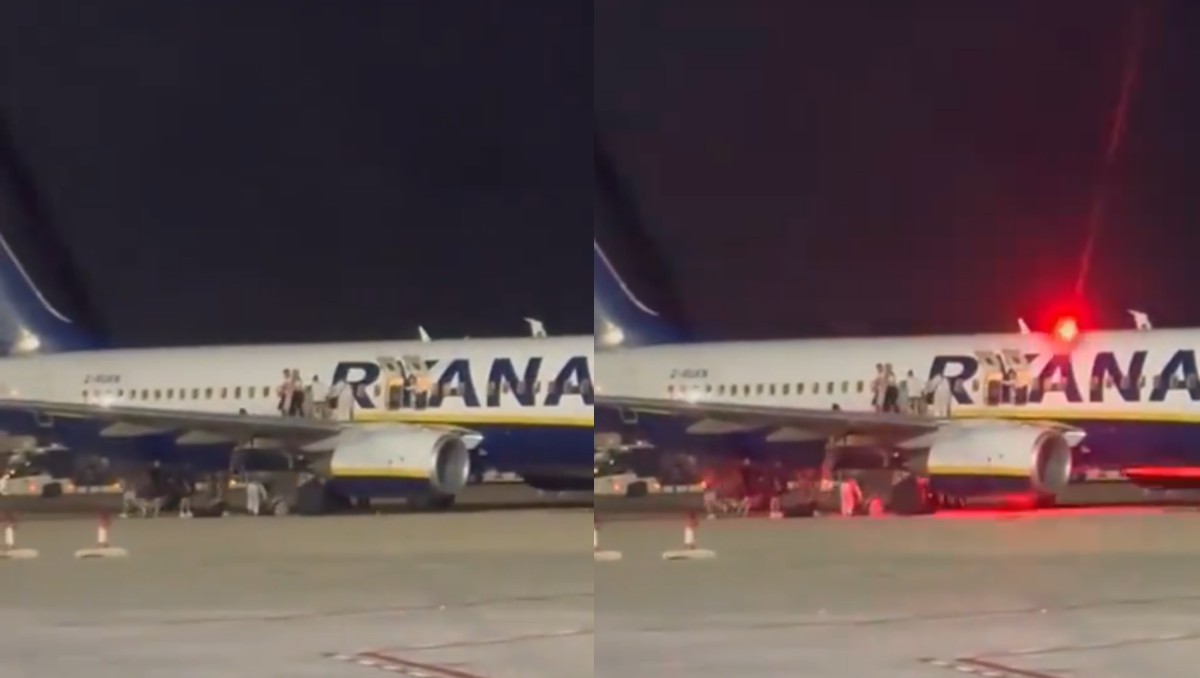 Se incendia un avión de Ryanair en Palma; desata caos y deja heridos. | Redes sociales