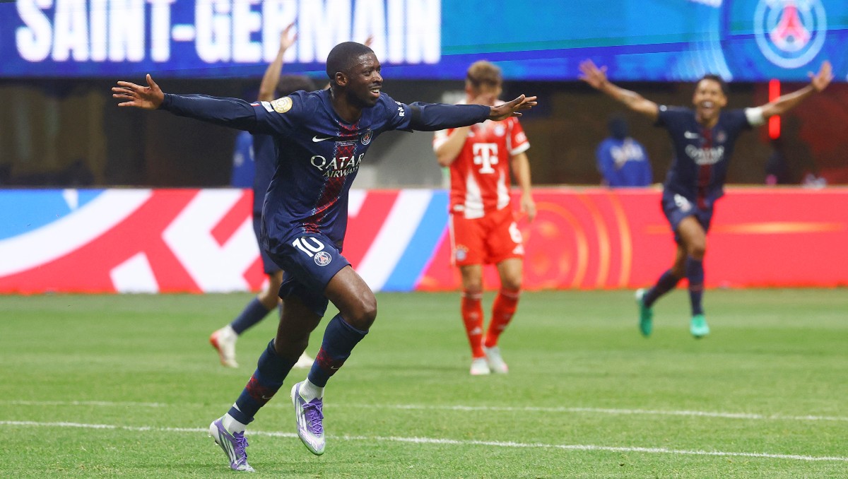 Ousmane Dembélé anotó el gol del gane para el PSG ante Bayern Múnich (Reuters)