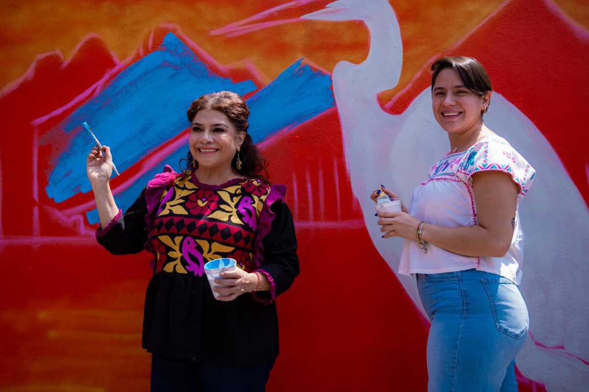 El programa 'Yolotl Anáhuac' mejorará la imagen urbana del pueblo mediante iluminación y muralismo. | Foto: @ClaraBrugadaM