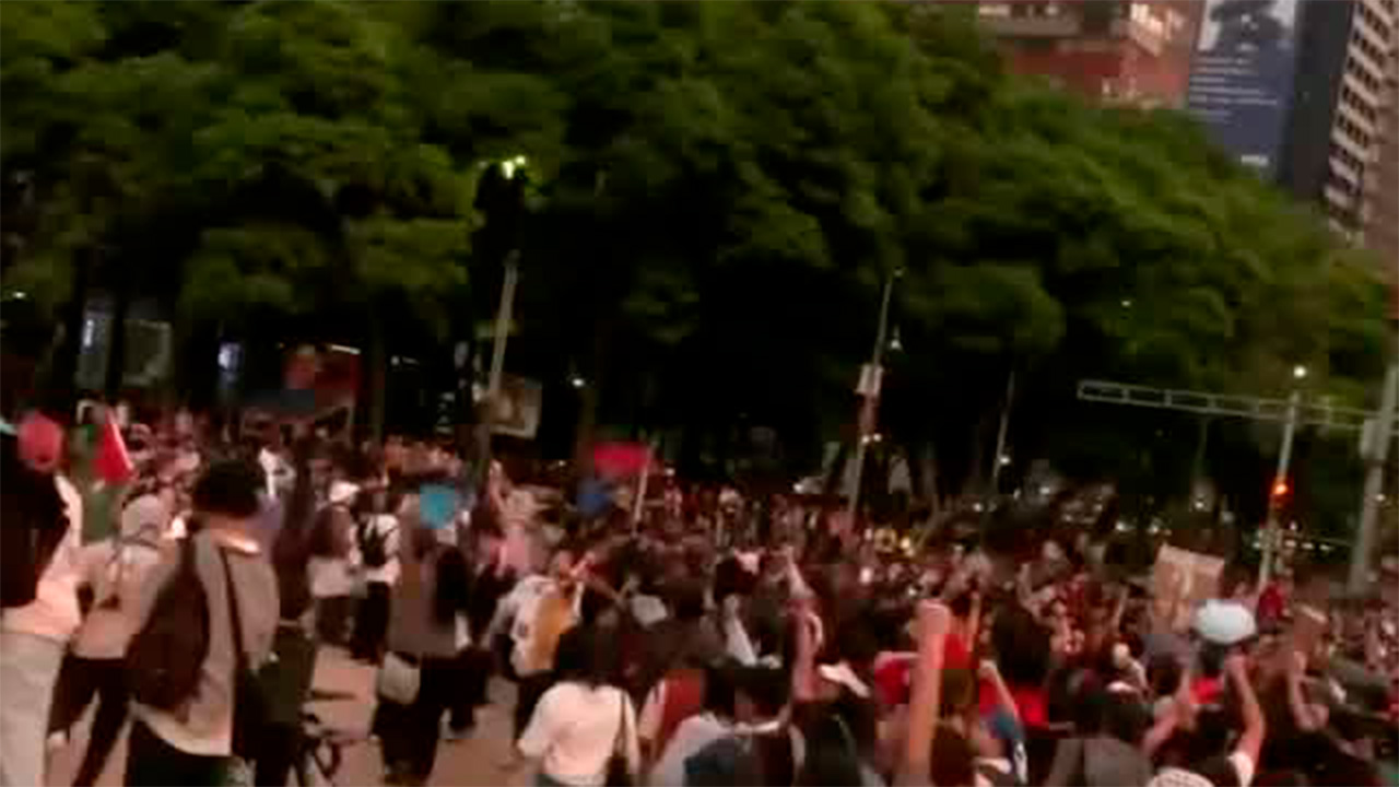 Realizan protesta en contra de la gentrificación en la Ciudad de México