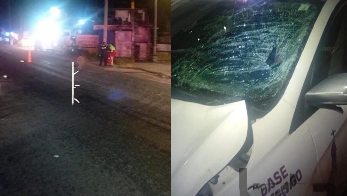 El accidente se registró a la altura del acceso a la presa La Boca | Especial
