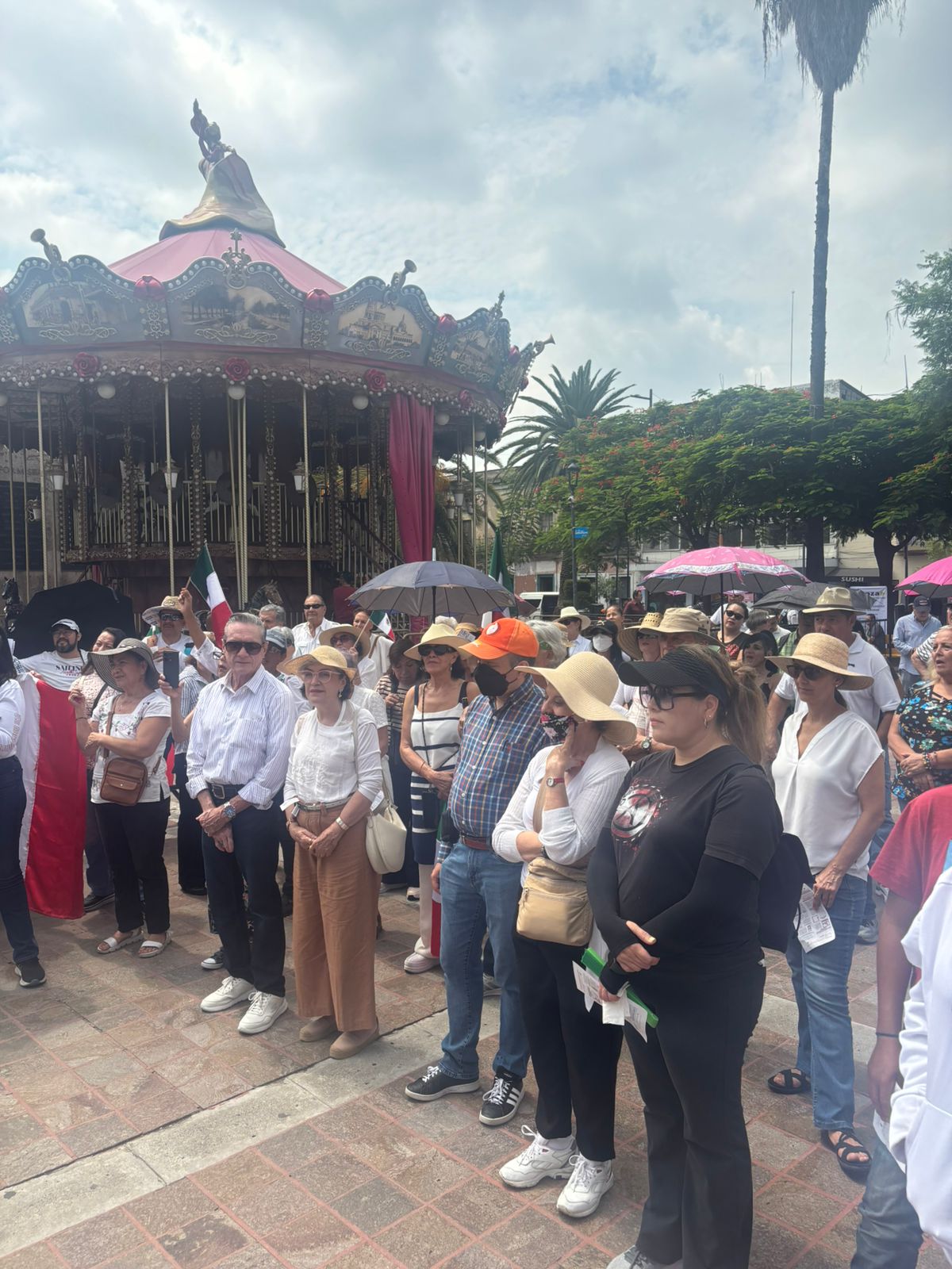 La manifestación se desarrolló en calma en el centro de Guadalajara. (Josefina Ruiz)