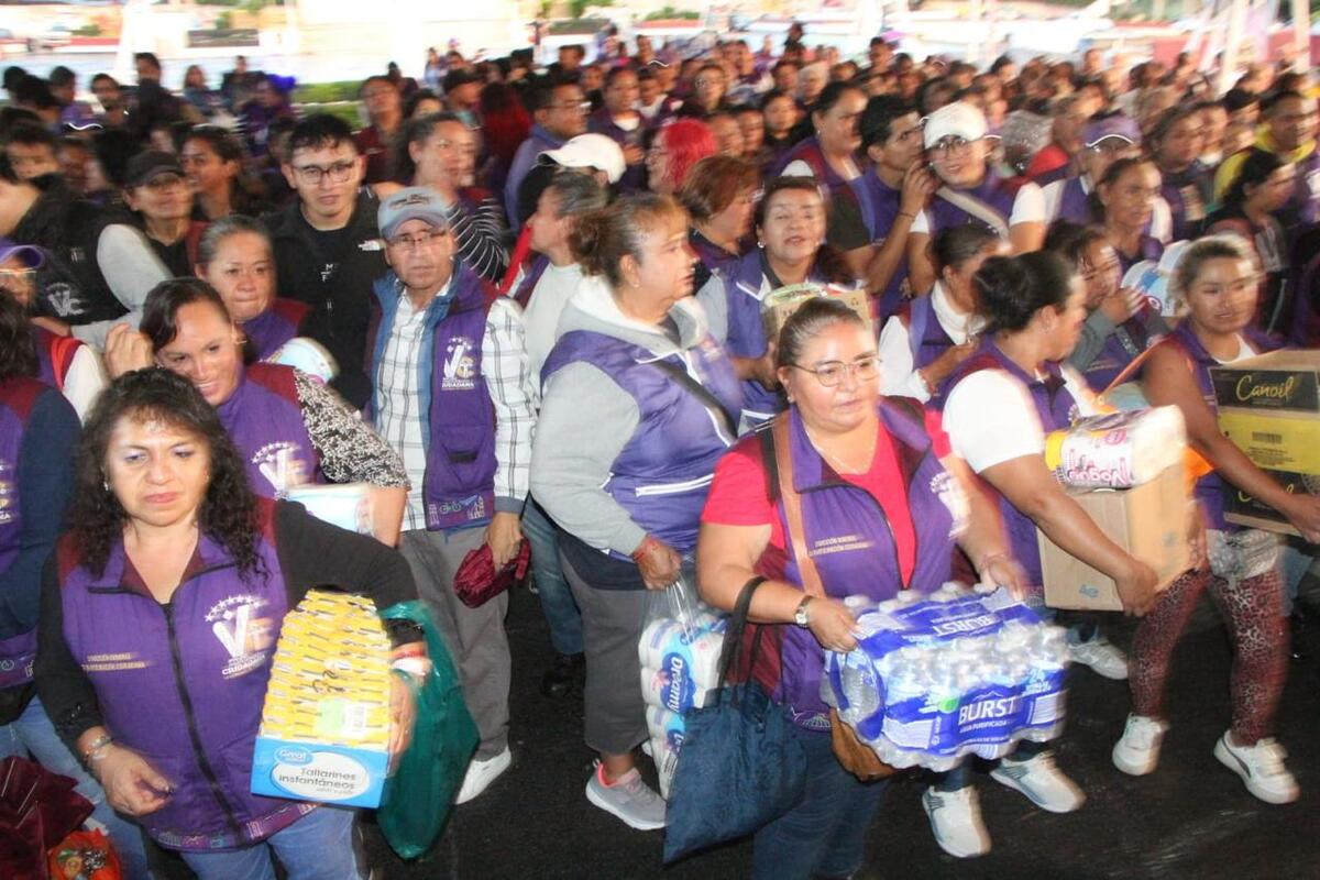 Venustiano Carranza reunió más de 23 toneladas de ayuda para Oaxaca