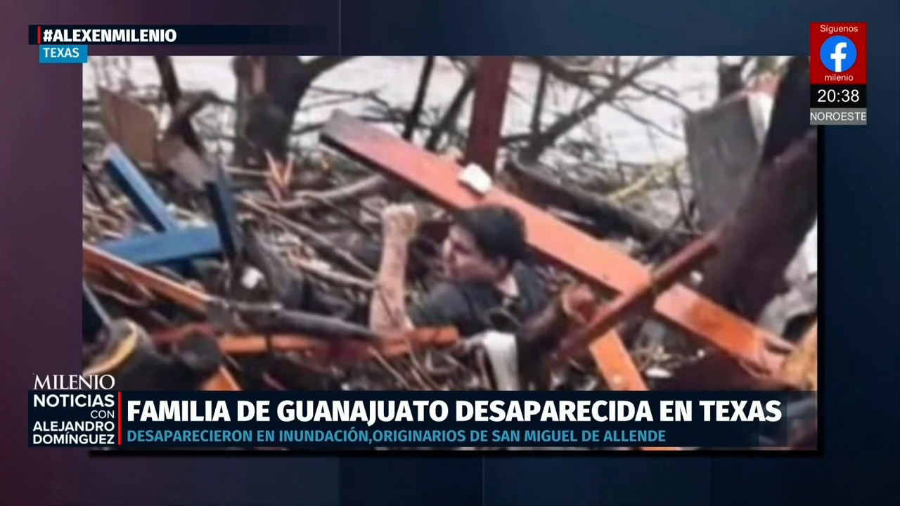 Familia de San Miguel de Allende desaparece tras inundaciones en Texas