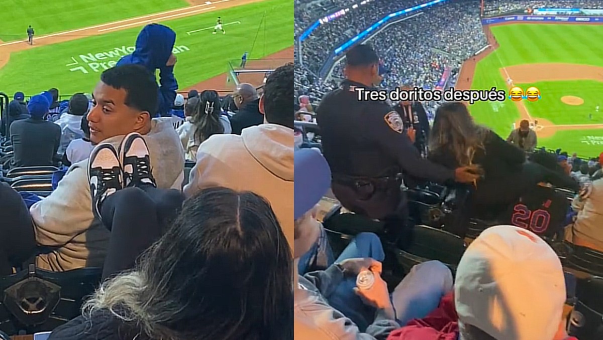 'Lady Patadas': Mujer patea a hombre en juego de béisbol y se viraliza. | TikTok @acseltrapp