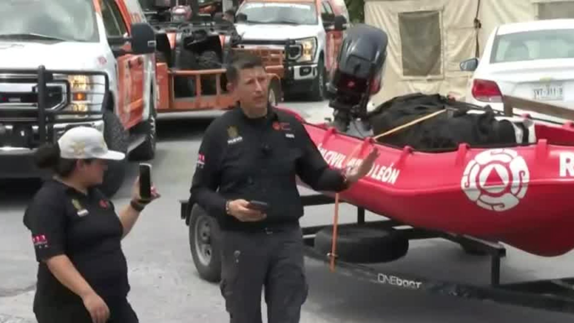 Rescatistas de Protección Civil de Nuevo León son enviados a ayudar a Texas por las inundaciones