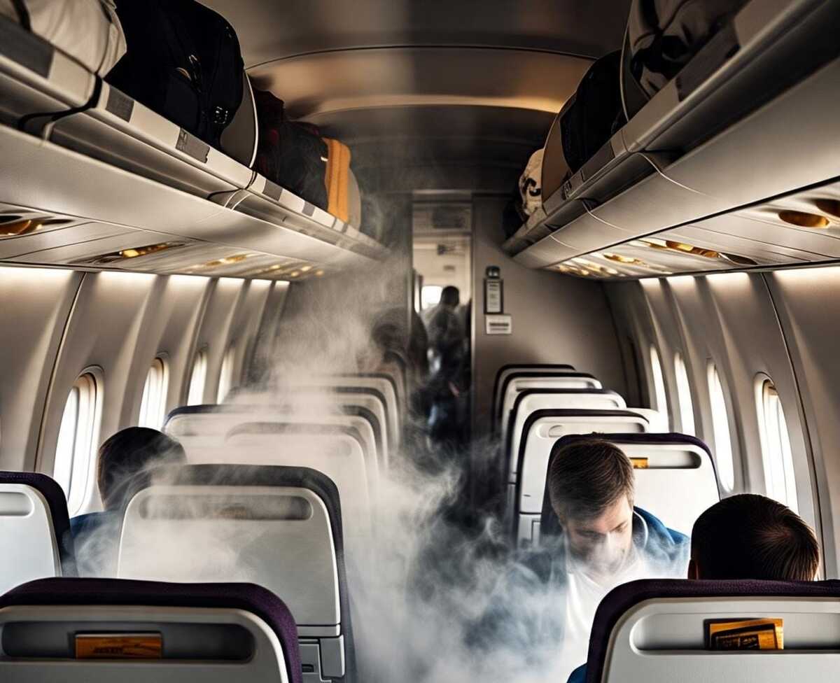 El terrorista intentó explotar un avión que se dirigía a Miami, EU (Creada con IA por Rafa Mejía).