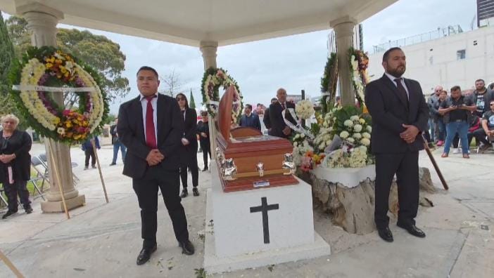 El agente fue sepultado en el panteón del Tezontle. (Guadalupe Trejo)