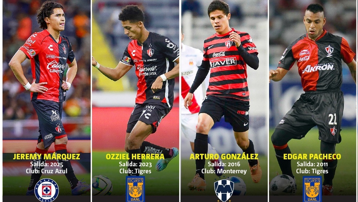 Atlas ha realizado cuatro grandes ventas de canteranos en los últimos 15 años (Fotos: MexSport)