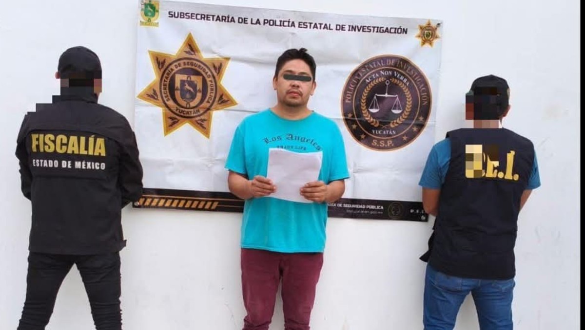 El individuo fue detenido por Fuerzas Municipales en Mérida, Yucatán
